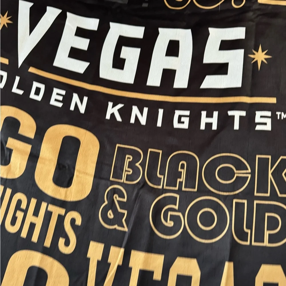 Evergreen Flag, Las Vegas Golden Knights, Fan Rules ES Gar, 18'' x 0.15'' inches